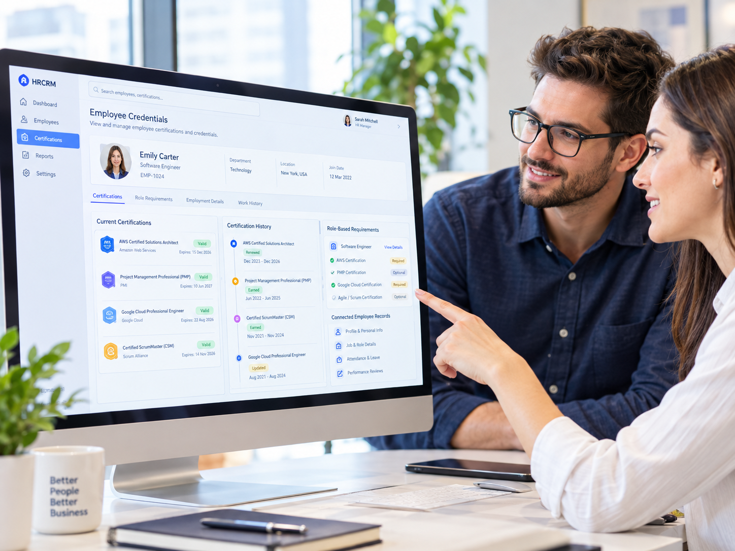 Employee Credential Visibility