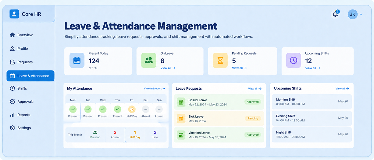 Leave & Attendance Management