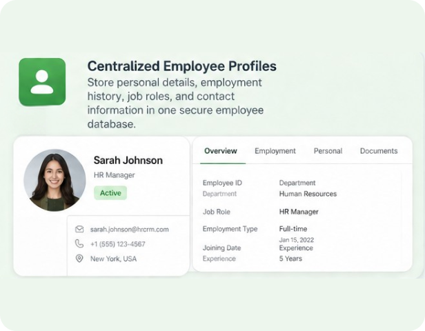 Centralized Employee Profiles