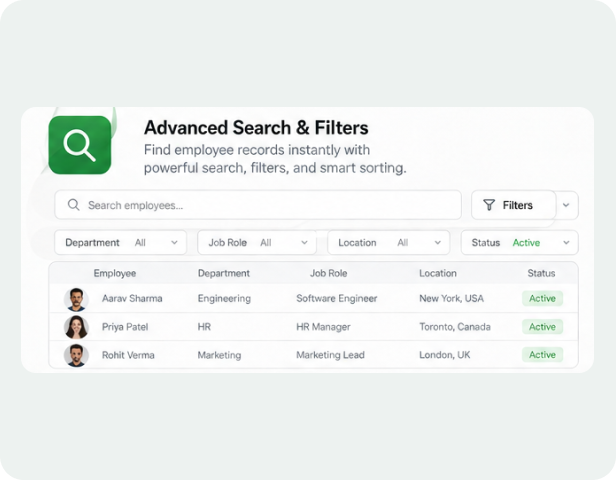 Advanced Search & Filters