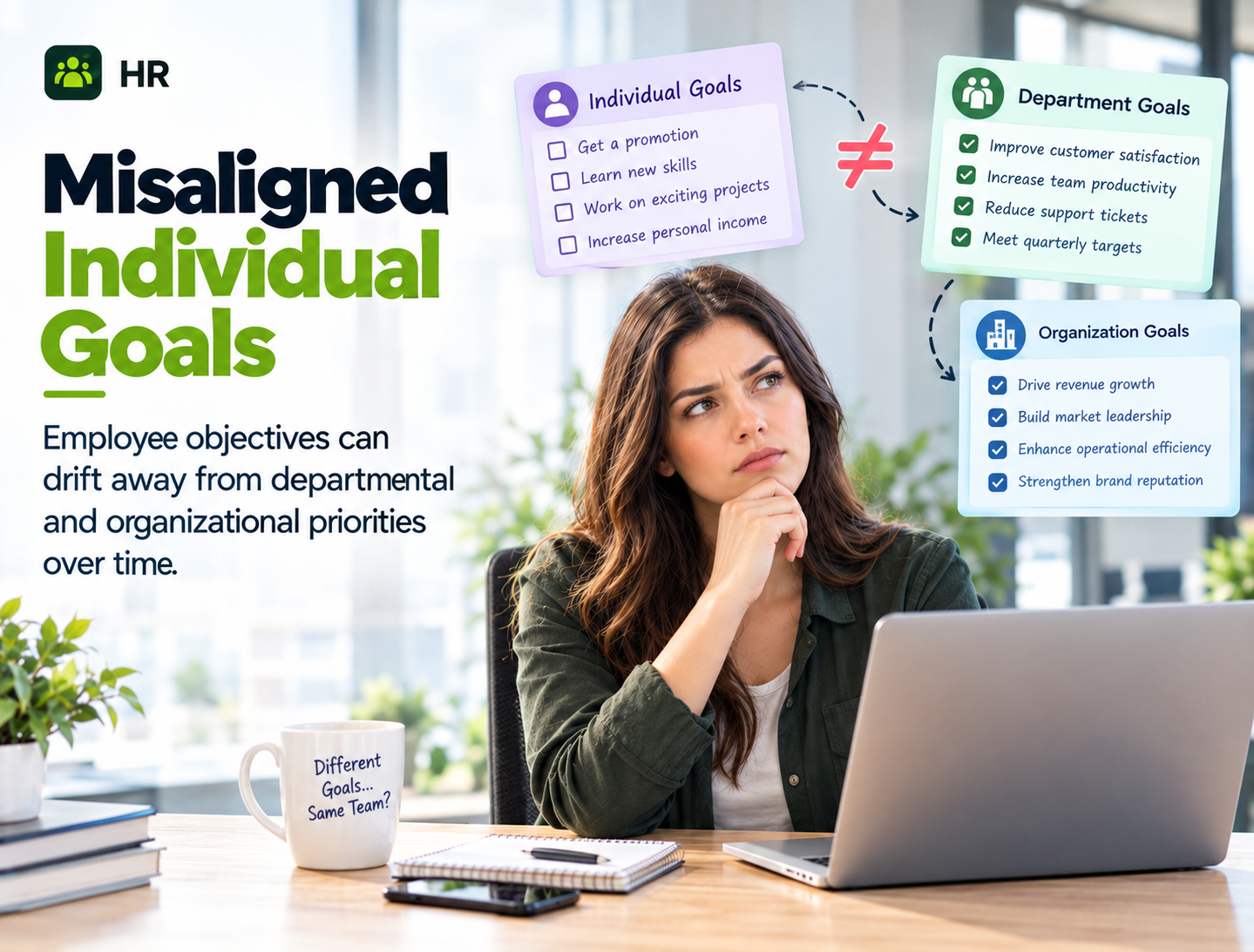 Misaligned Individual Goals