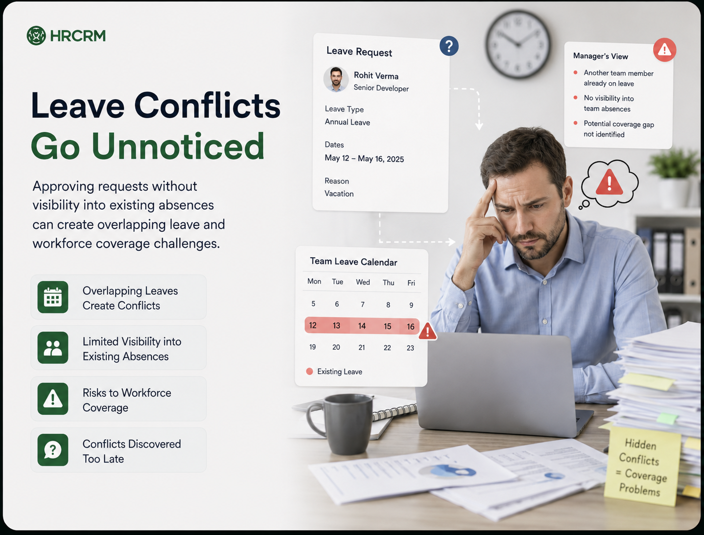 Leave Conflicts Go Unnoticed