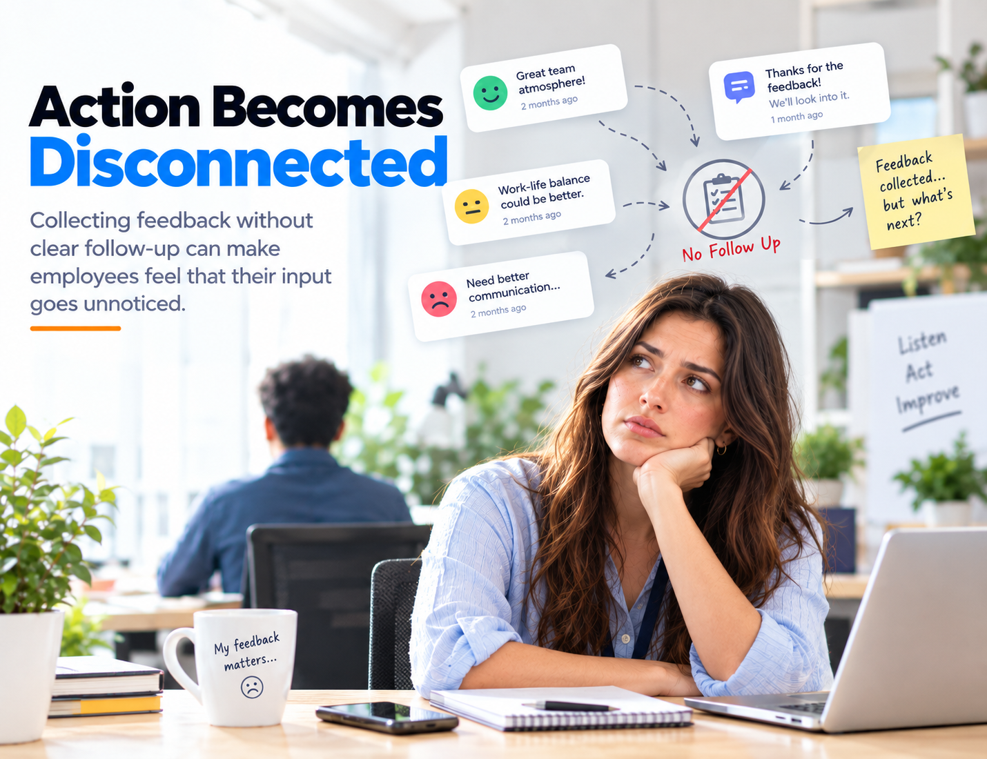 Action Becomes Disconnected