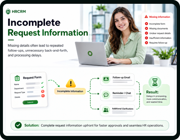 Incomplete Request Information