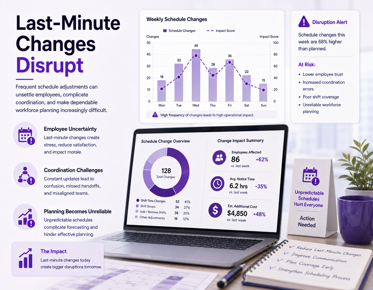 Last-Minute Changes Disrupt