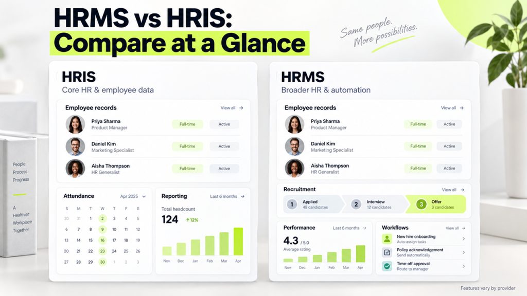 HRMS vs HRIS short comparison