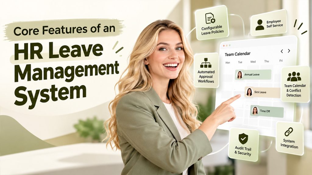 Leave Management Software core features for an HR leave management system